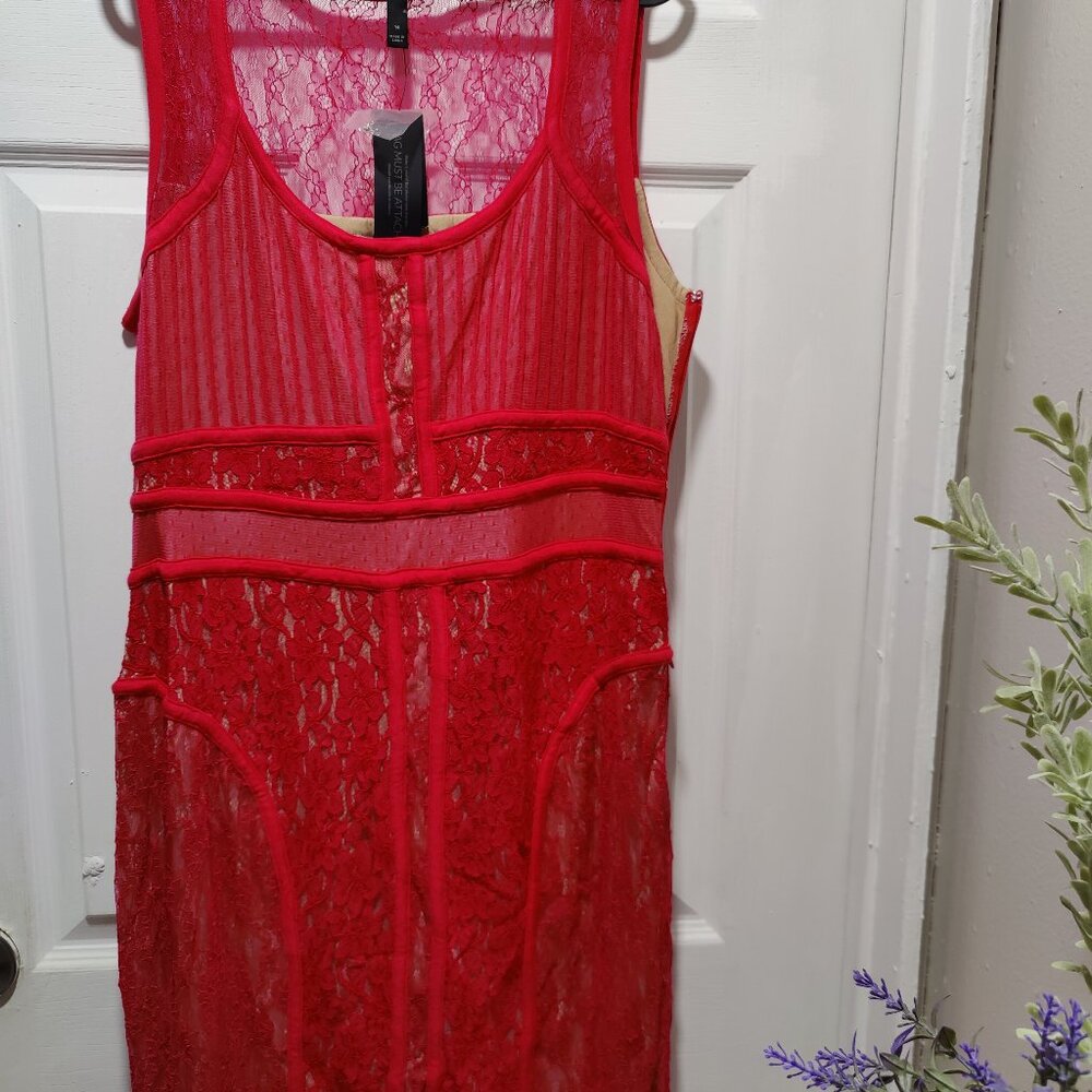 Lane Bryant Fuchsia flower print dress